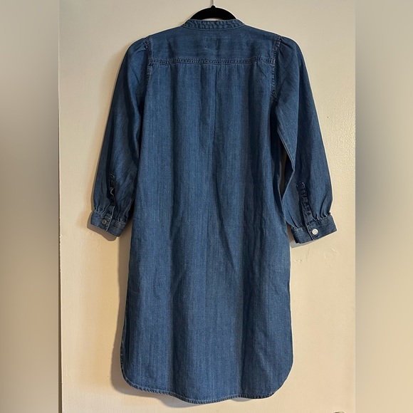 GAP Blue Denim 3/4 Sleeve Dress XS - Picture 5 of 7
